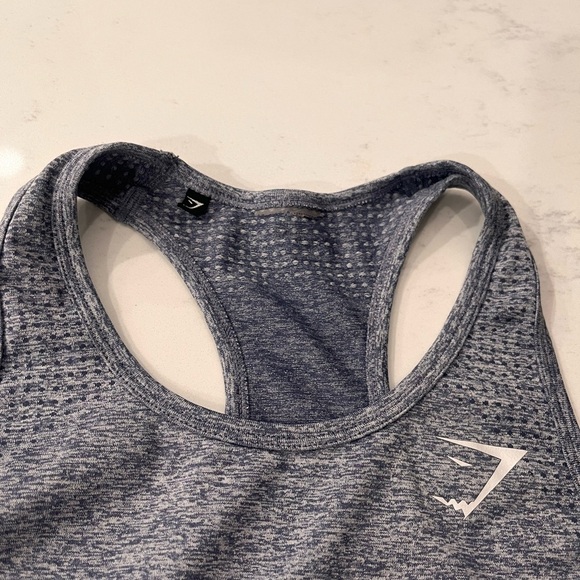 Gymshark Blue Grey Athletic Tank Top - Picture 2 of 4